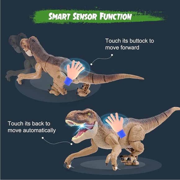 VERTOY Remote Control Dinosaur.. Roaring, Spray, Light, Touch Sensing(NWT) - Picture 4 of 8
